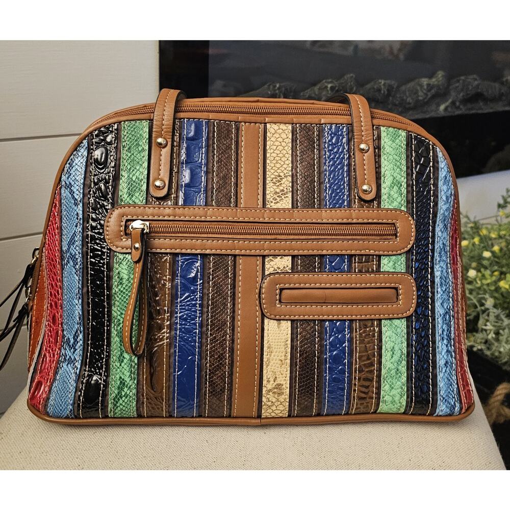 NWT M.C. Marc Chantal Shoulder Bag Multicolored Prism